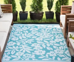 Plastic Outdoor Area Rug, (5' X 7') -RAZOR COSCO SHOP 810546210 2