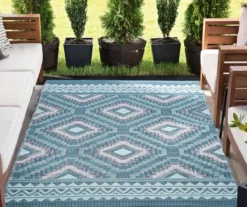 Plastic Outdoor Area Rug, (5' X 7') -RAZOR COSCO SHOP 810546225 2