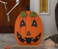 Slatted Jack O'Lantern Light-Up Decor -RAZOR COSCO SHOP 810547771 8