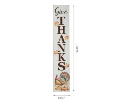 "Give Thanks" Turkey & Leaves Vertical Sign 10 "Give Thanks" Turkey & Leaves Vertical Sign -RAZOR COSCO SHOP 810547805 5