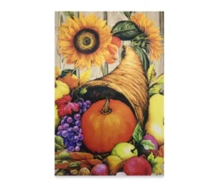 40" X 28" Autumn Harvest Cornucopia House Flag