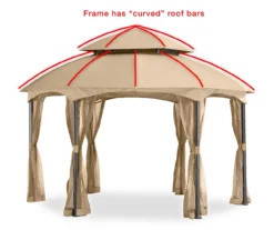 Heritage Hexagon Gazebo Replacement Riplock Canopy -RAZOR COSCO SHOP 810548647 4