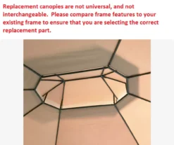 Manhattan Gazebo Replacement Canopy -RAZOR COSCO SHOP 810549195 3