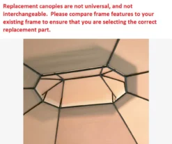 Manhattan Gazebo Replacement Riplock Canopy -RAZOR COSCO SHOP 810549196 3