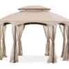 Manhattan Gazebo Beige Replacement Riplock Canopy & Side Mosquito Netting Set