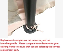 Manhattan Gazebo Beige Replacement Riplock Canopy & Side Mosquito Netting Set -RAZOR COSCO SHOP 810549197 5