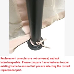 Manhattan Gazebo Beige Replacement Riplock Canopy & Side Mosquito Netting Set -RAZOR COSCO SHOP 810549197 51