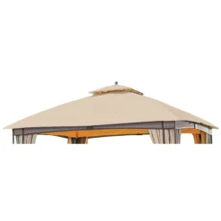 Lakewood Gazebo Beige Replacement Canopy -RAZOR COSCO SHOP 810549208 11
