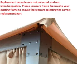 Eagle Brooke/Ashford/Asheville Beige Replacement Canopy -RAZOR COSCO SHOP 810549210 3