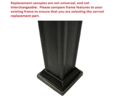 Pinehurst Gazebo Canyon Stripe Replacement Canopy -RAZOR COSCO SHOP 810549219 6