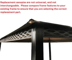 Pinehurst Gazebo Stone Stripe Replacement Canopy -RAZOR COSCO SHOP 810549220 51