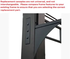 Shadow Creek Gazebo Canyon Stripe Replacement Canopy -RAZOR COSCO SHOP 810549223 3