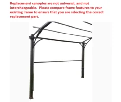 Verano Pergola Beige Replacement Riplock Canopy -RAZOR COSCO SHOP 810549225 4
