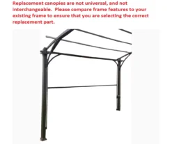 Verano Pergola Beige Replacement Riplock Canopy -RAZOR COSCO SHOP 810549225 41