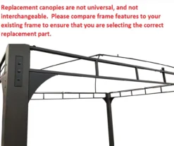 Shadow Creek Gazebo Beige Replacement Privacy Curtain Set -RAZOR COSCO SHOP 810549227 51