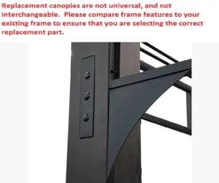 Shadow Creek Gazebo Beige Damask Replacement Canopy -RAZOR COSCO SHOP 810549233 3