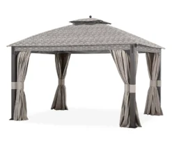 Shadow Creek Gazebo Beige Damask Replacement Canopy -RAZOR COSCO SHOP 810549233 6