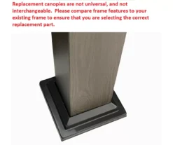 Shadow Creek Gazebo Midnight Blue Trellis Replacement Canopy -RAZOR COSCO SHOP 810549234 4