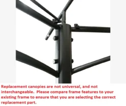 Heritage Gazebo Beige Replacement Riplock Canopy & Side Mosquito Netting Set -RAZOR COSCO SHOP 810549238 6