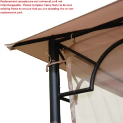 Bamboo Look Gazebo Beige Replacement Riplock Canopy & Side Mosquito Netting Set 14 Bamboo Look Gazebo Beige Replacement Riplock Canopy & Side Mosquito Netting Set -RAZOR COSCO SHOP 810549241 31