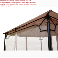 Bamboo Look Gazebo Beige Replacement Riplock Canopy & Side Mosquito Netting Set 15 Bamboo Look Gazebo Beige Replacement Riplock Canopy & Side Mosquito Netting Set -RAZOR COSCO SHOP 810549241 41