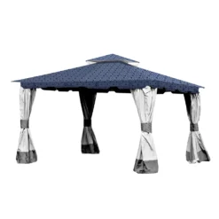 Monterey Gazebo Midnight Blue Trellis Replacement Canopy -RAZOR COSCO SHOP 810549249 11