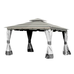 Monterey Gazebo Stone Stripe Replacement Canopy -RAZOR COSCO SHOP 810549252 11