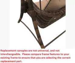 Palermo Swing Brown Replacement Canopy -RAZOR COSCO SHOP 810549254 3