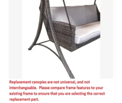 Augusta Swing Beige Replacement Canopy -RAZOR COSCO SHOP 810549255 3