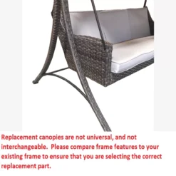 Augusta Swing Beige Replacement Canopy -RAZOR COSCO SHOP 810549255 31