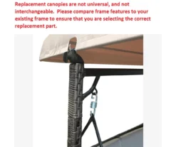 Augusta Swing Beige Replacement Canopy -RAZOR COSCO SHOP 810549255 4