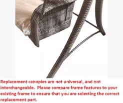 Lakewood Swing Beige Replacement Canopy -RAZOR COSCO SHOP 810549256 4