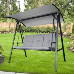 Gray 3-Person Sling Swing Replacement Canopy -RAZOR COSCO SHOP 810549259 21