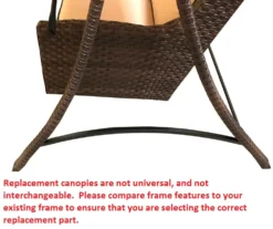 Wilson Fisher Wicker Swing Brown Replacement Canopy -RAZOR COSCO SHOP 810549261 3