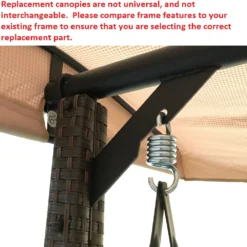 Wilson Fisher Wicker Swing Brown Replacement Canopy -RAZOR COSCO SHOP 810549261 41