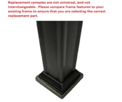 Oakmont Gazebo Beige Replacement Riplock Canopy & Side Mosquito Netting Set -RAZOR COSCO SHOP 810549264 6