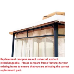 Jefferies Gazebo Beige Replacement Riplock Canopy -RAZOR COSCO SHOP 810549265 31
