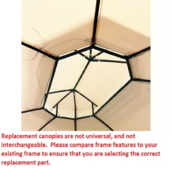 Jefferies Gazebo Beige Replacement Riplock Canopy -RAZOR COSCO SHOP 810549265 41