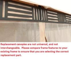 Westbrook Gazebo Beige Replacement Canopy -RAZOR COSCO SHOP 810549273 4