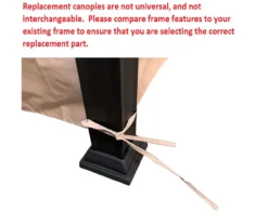 Westbrook Gazebo Beige Replacement Riplock Canopy & Side Mosquito Netting Set -RAZOR COSCO SHOP 810549275 5