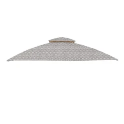 Westbrook Gazebo Beige Damask Replacement Canopy -RAZOR COSCO SHOP 810549281 11