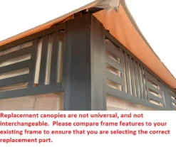 Westbrook Gazebo Beige Damask Replacement Canopy -RAZOR COSCO SHOP 810549281 3