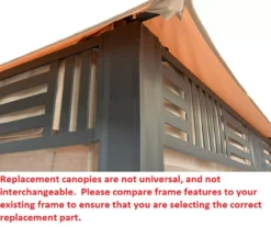 Westbrook Gazebo Canyon Stripe Replacement Canopy -RAZOR COSCO SHOP 810549284 3