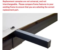 Capilano Pergola Beige Replacement Riplock Canopy -RAZOR COSCO SHOP 810549289 4