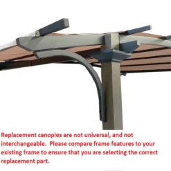 Capilano Pergola Beige Replacement Riplock Canopy -RAZOR COSCO SHOP 810549289 61