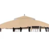 Bay Window Single Finial Gazebo Beige Replacement Riplock Canopy