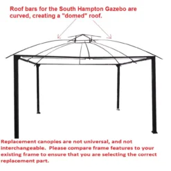 South Hampton Gazebo Replacement Riplock Canopy -RAZOR COSCO SHOP 810549296 31