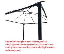 South Hampton Gazebo Canyon Stripe Replacement Canopy -RAZOR COSCO SHOP 810549300 4