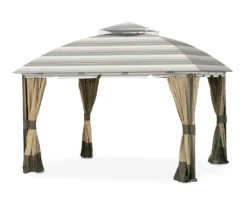 South Hampton Gazebo Stone Stripe Replacement Canopy -RAZOR COSCO SHOP 810549301 5
