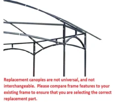 Newport Gazebo Beige Replacement Riplock Canopy & Side Mosquito Netting Set -RAZOR COSCO SHOP 810549304 4